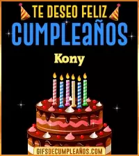 GIF Te deseo Feliz Cumpleaños Kony